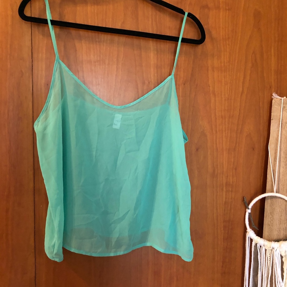 Green American apparel spaghetti strap